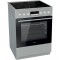 Korting KEC6C60XPC Κουζίνα 71lt με Κεραμικές Εστίες Π60εκ. Inox